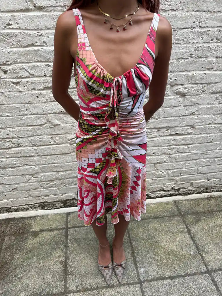 roberto cavalli s/s 2004 mosaic dress