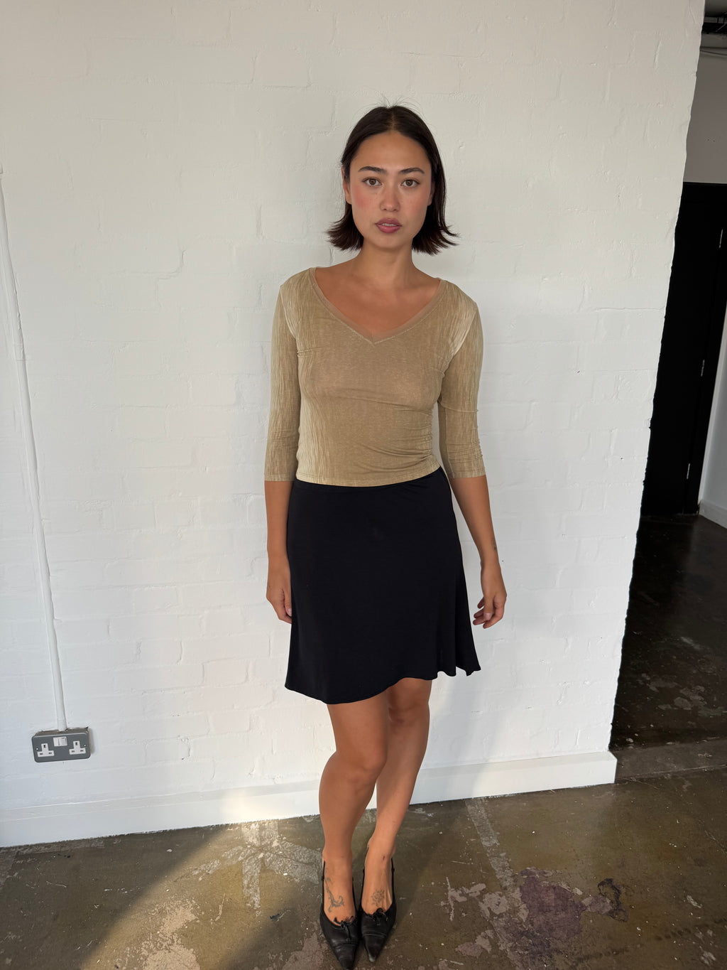roberto cavalli beige top