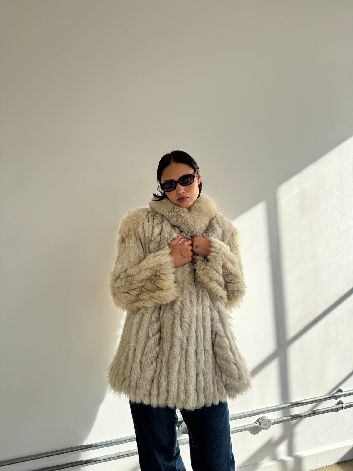 vintage fox fur coat