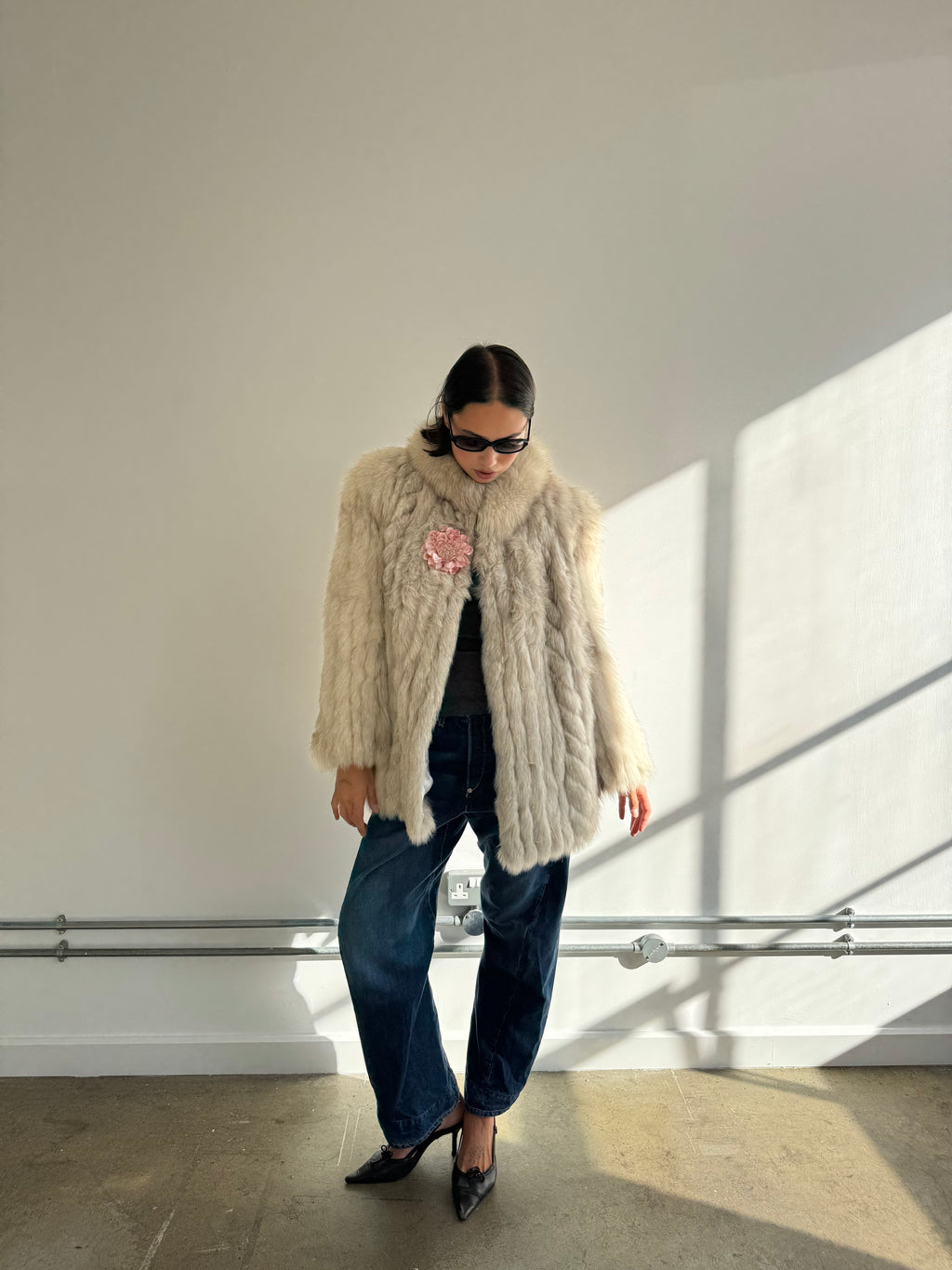 vintage fox fur coat