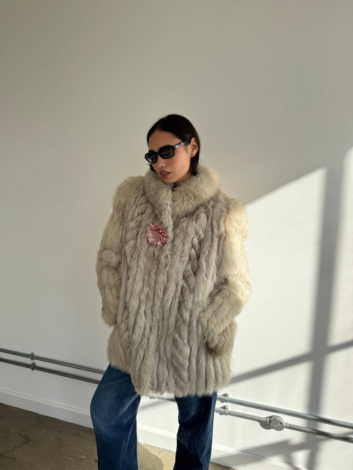 vintage fox fur coat