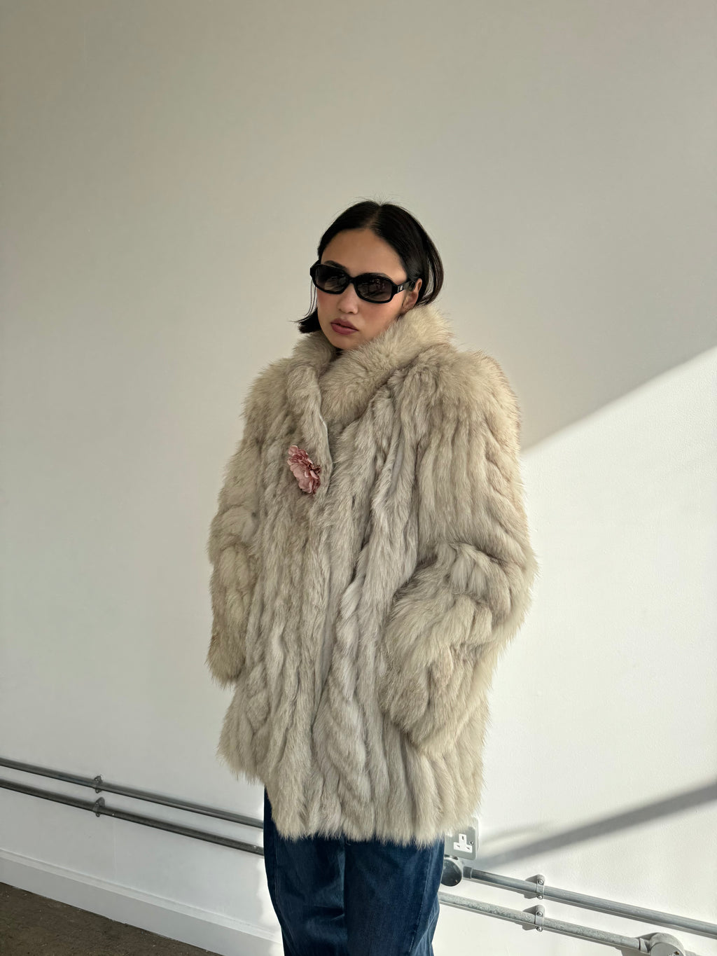 vintage fox fur coat