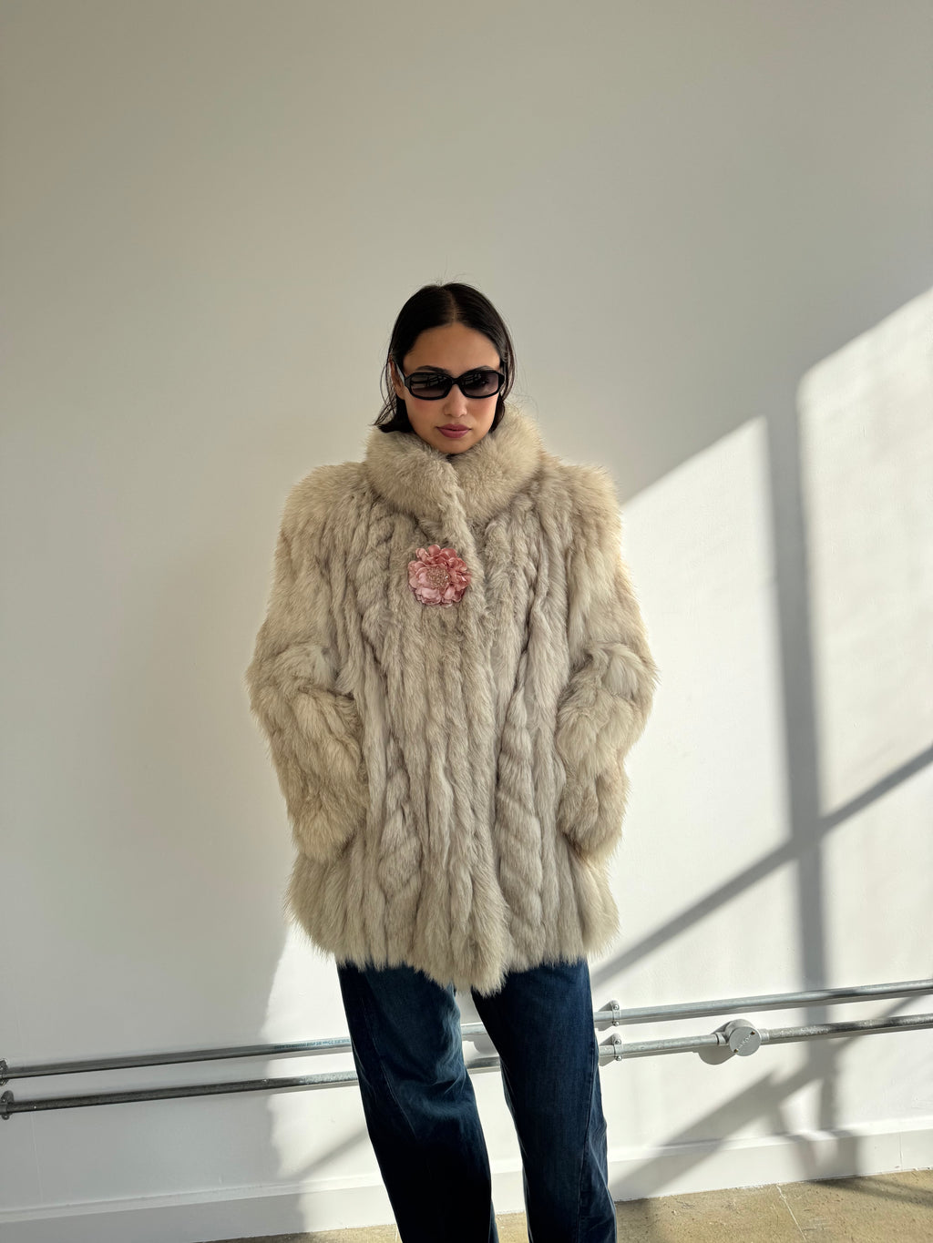 vintage fox fur coat