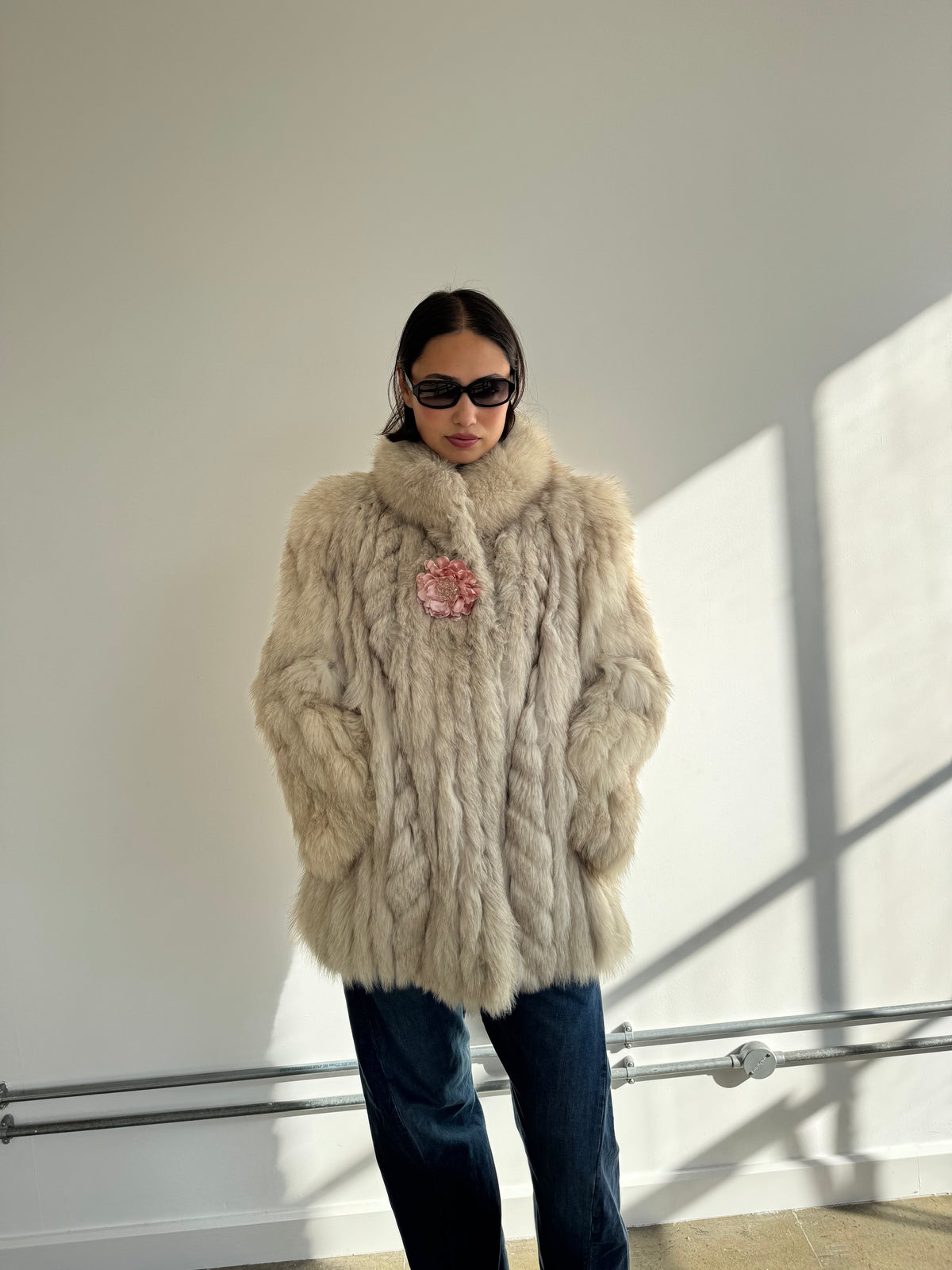 vintage fox fur coat