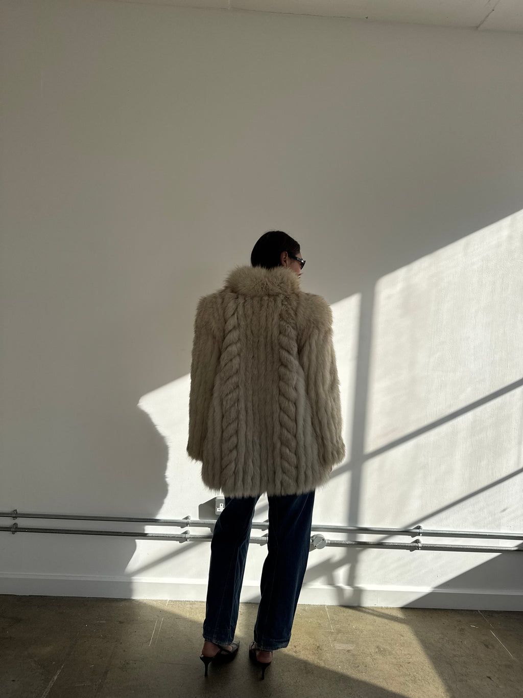 vintage fox fur coat