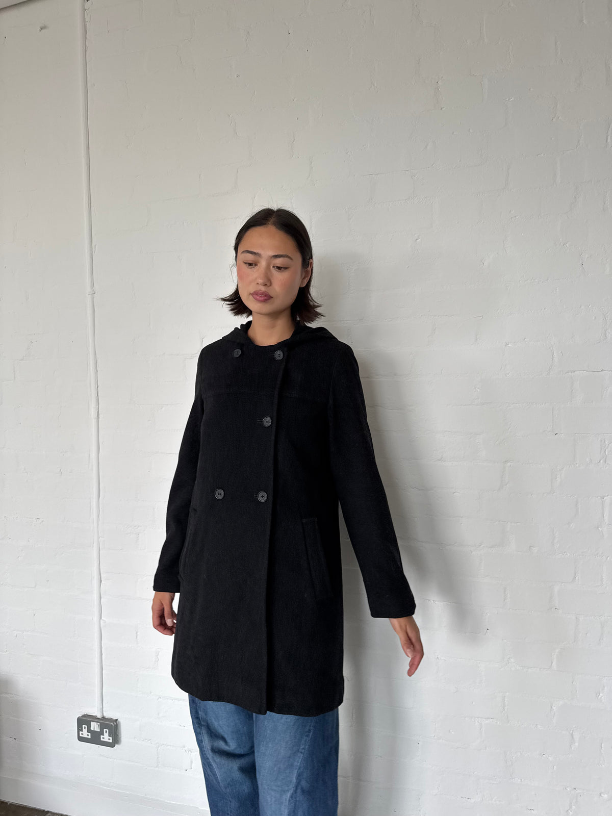 vintage burberry blue label coat