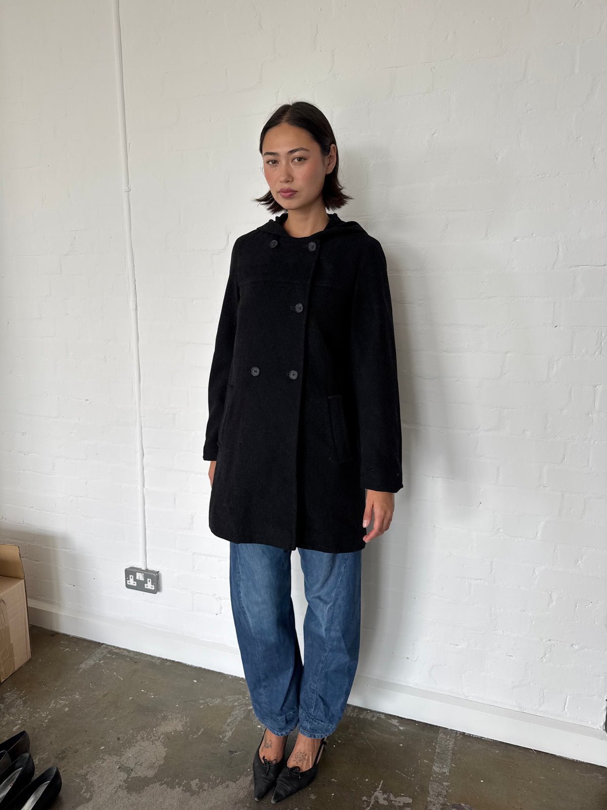 vintage burberry blue label coat