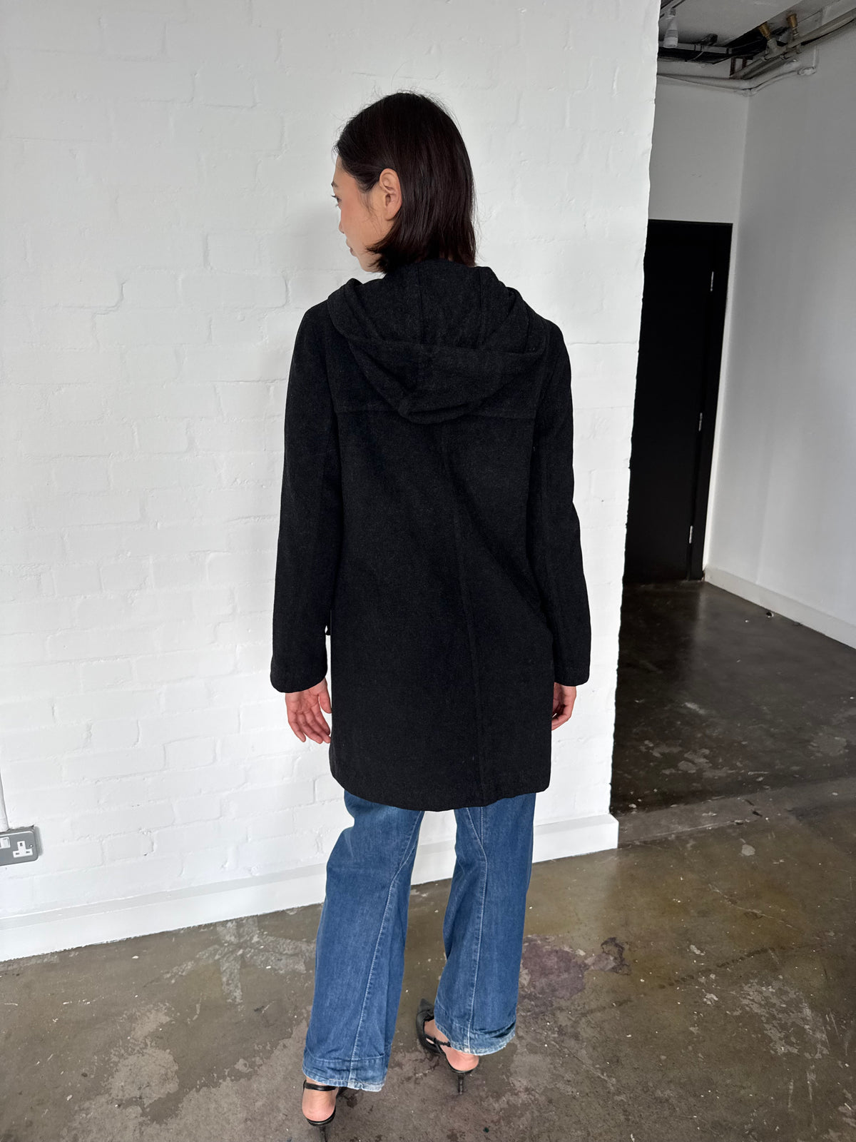 vintage burberry blue label coat