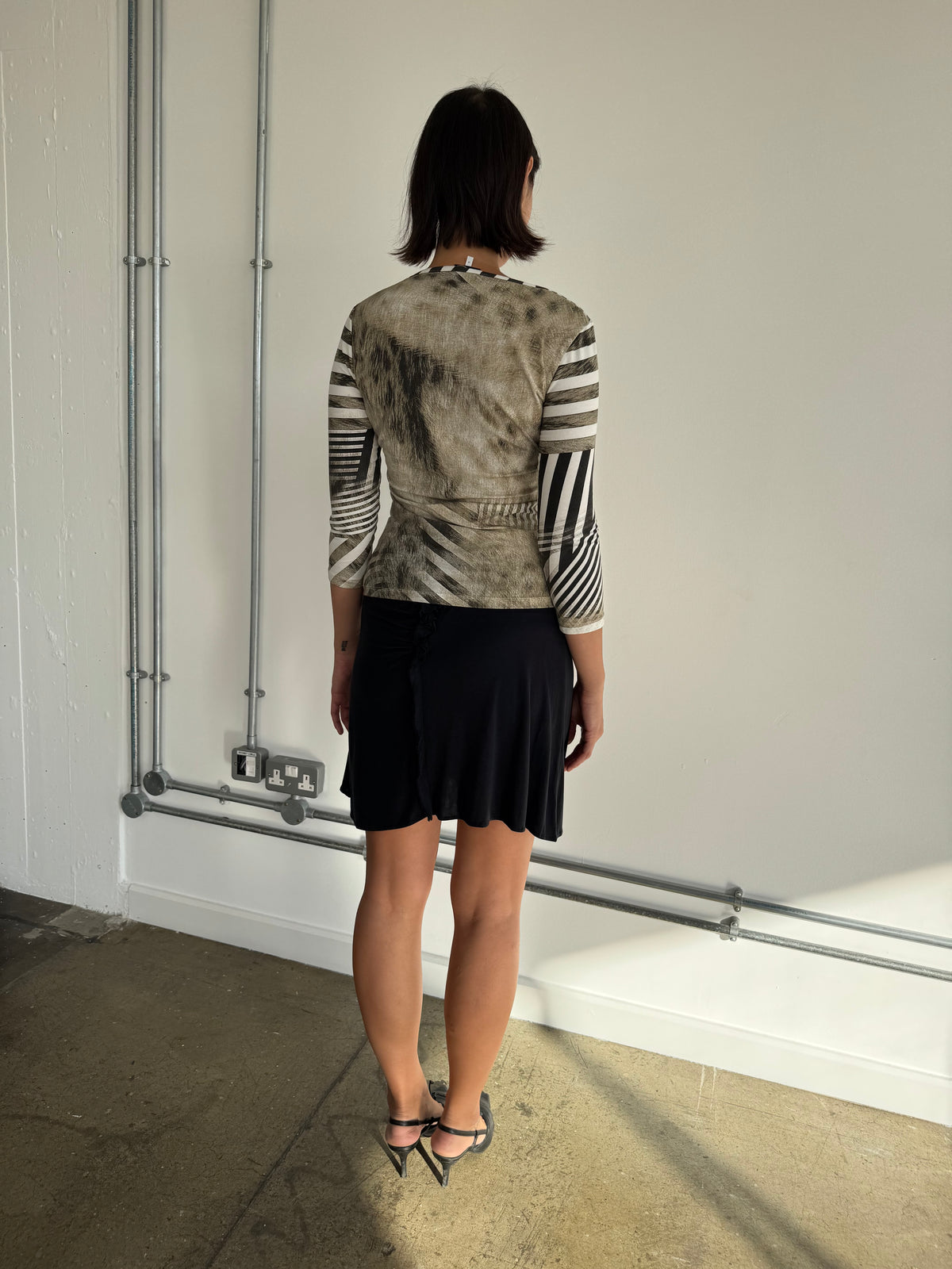 roberto cavalli animal print top