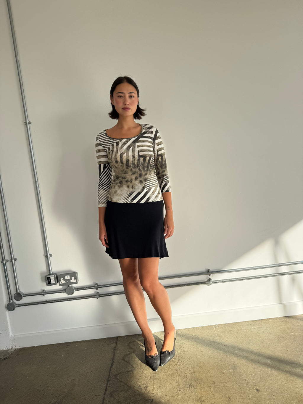 roberto cavalli animal print top