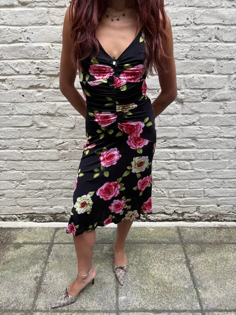vintage GUESS floral slip dress