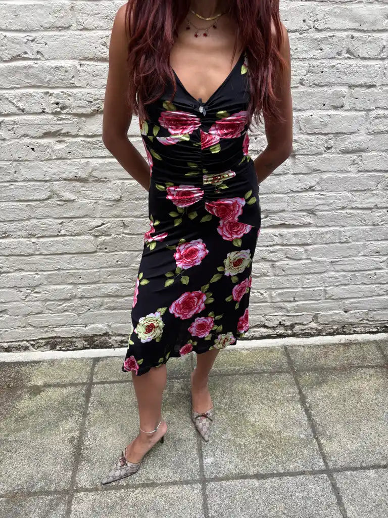 vintage GUESS floral slip dress