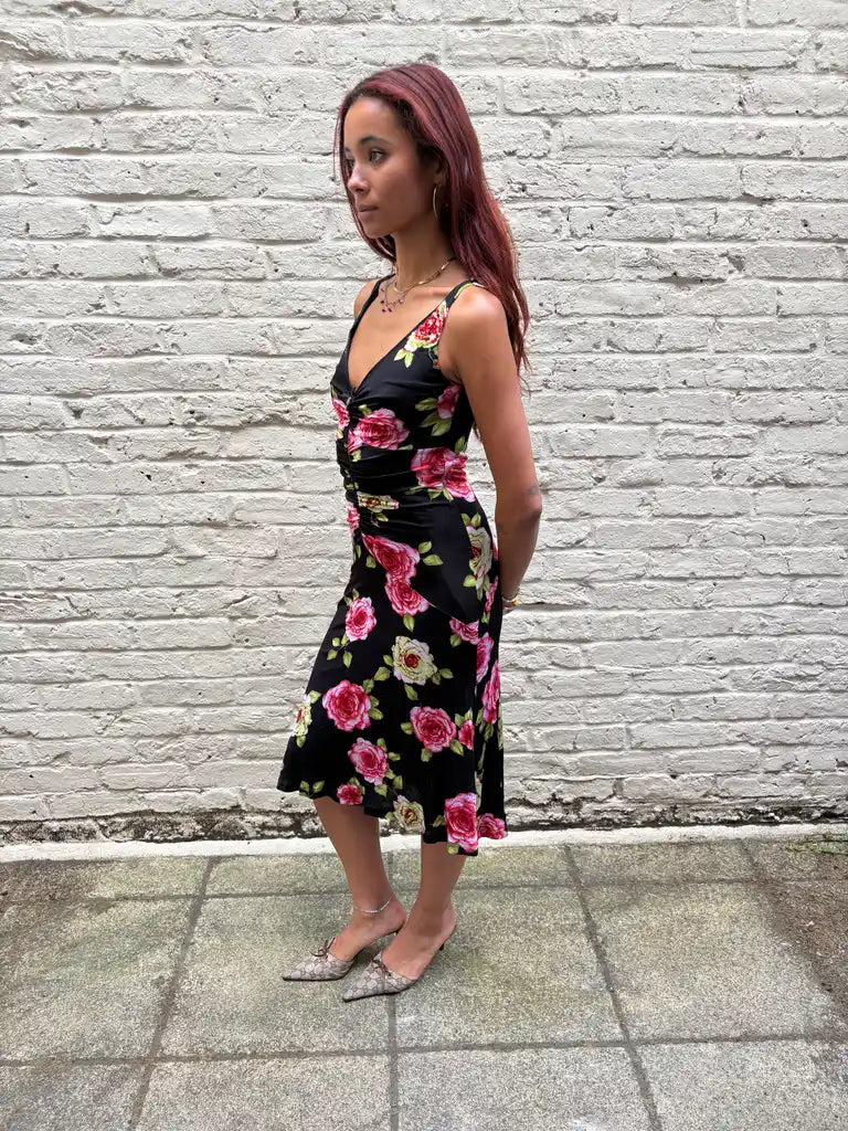 vintage GUESS floral slip dress