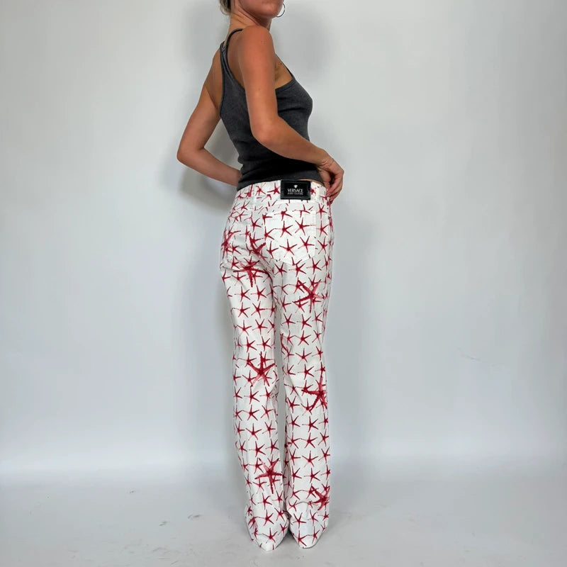 Vintage Versace star fish jeans