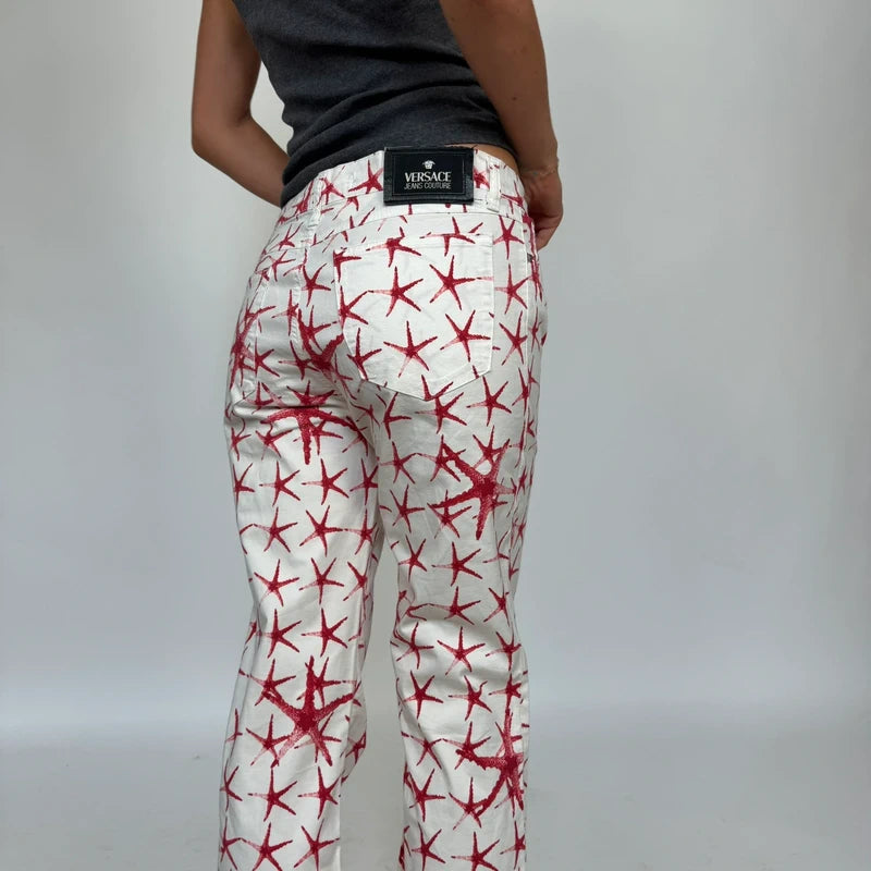 Vintage Versace star fish jeans