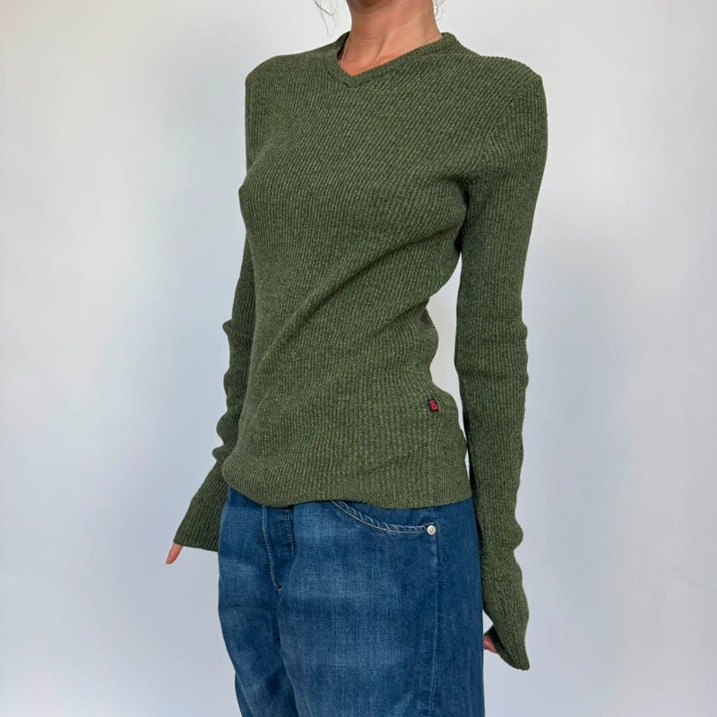 Dolce & gabbana green v neck