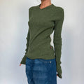 Dolce & gabbana green v neck