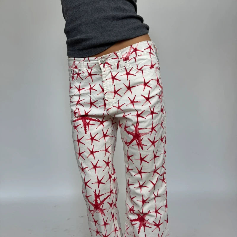 Vintage Versace star fish jeans