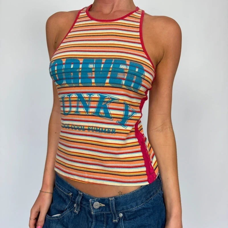 vintage D&G stripe tank top