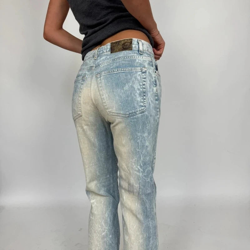 Just cavalli light wash straight jeans