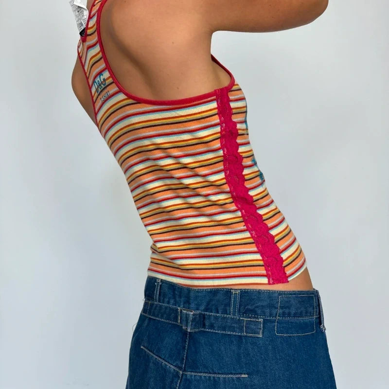 vintage D&G stripe tank top