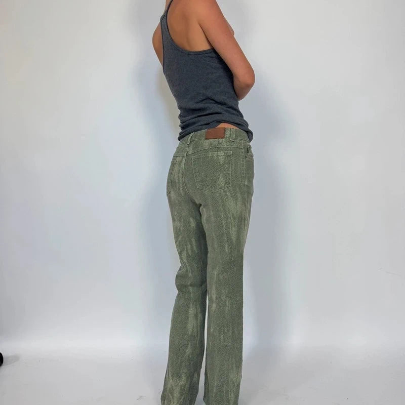 Vintage cavalli green baggy jeans