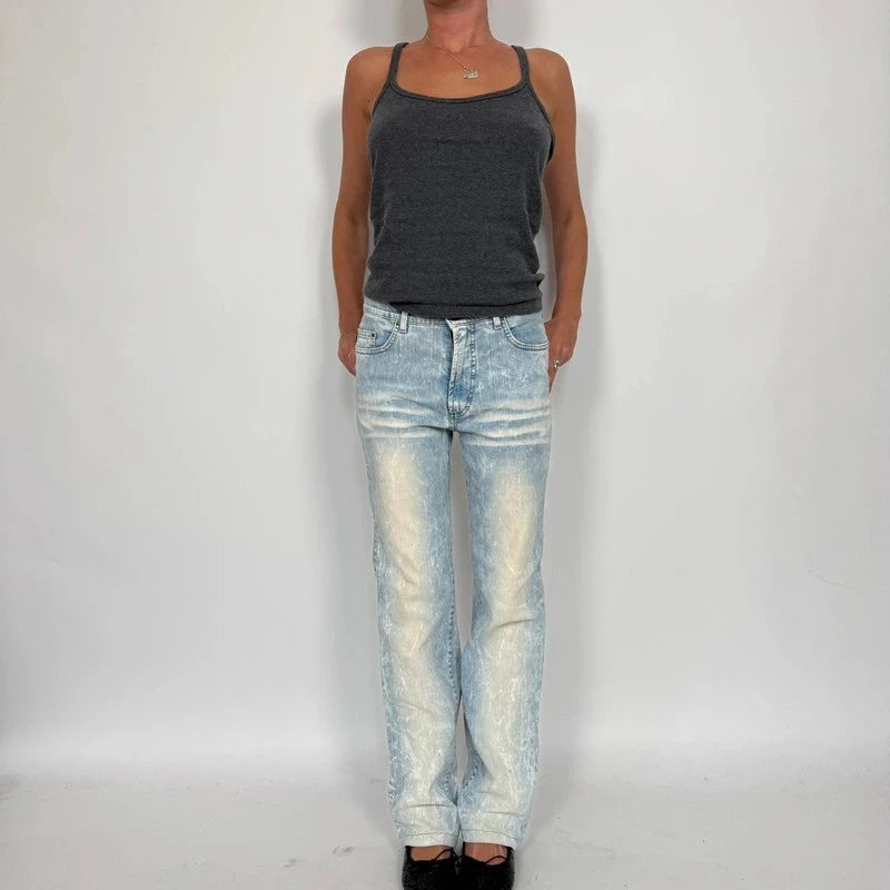 Just cavalli light wash straight jeans