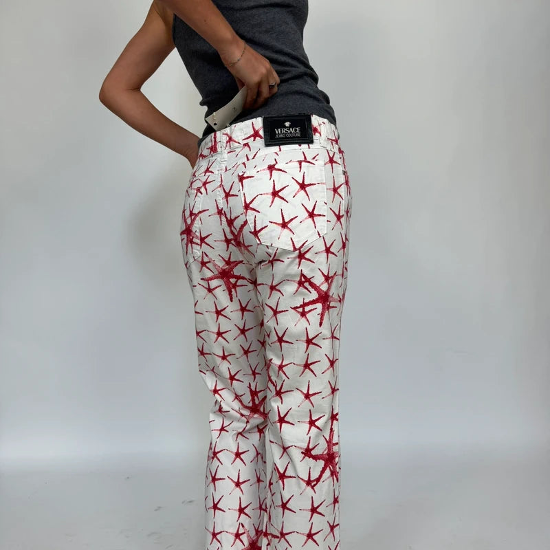 Vintage Versace star fish jeans