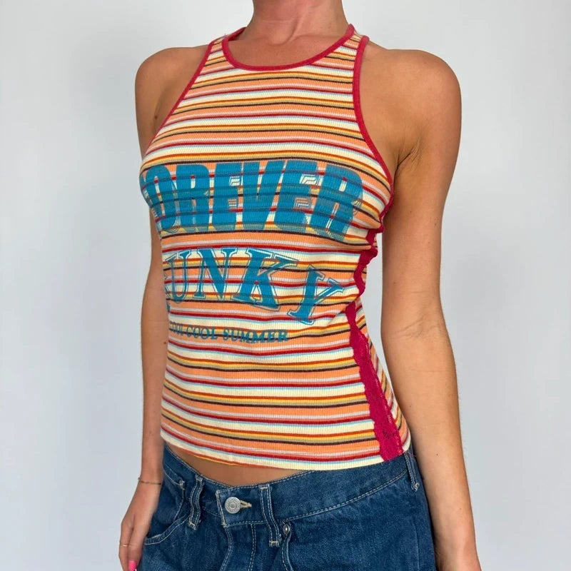 vintage D&G stripe tank top