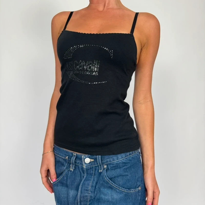 vintage black just cavalli top